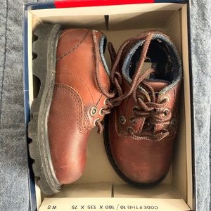 Tommy Hilfiger Boys Brown Oxford Dress Shoes Sz 6